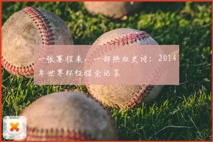 一张赛程表，一部热血史诗：2014年世界杯征程全记录